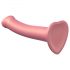 Dildo Strap-on-me Metallic Shine Medio - Ipoallergenico - Rosa Metallizzato 