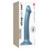 Dildo Strap-on-me Metallic Shine M in Silicone Compatibile con la Pelle - Taglia Media (Blu Metallizzato) 