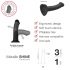 Dildo Strap-on-me Metallic Shine M in Silicone Compatibile con la Pelle - Taglia Media (Blu Metallizzato) 