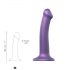 Dildo Strap-on-me Metallic Shine M - Biocompatibile - Medio (Viola Metallizzato) 