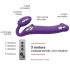 Strap-on-me M senza cinghie - vibratore indossabile di taglia media (viola) 