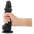 Dildo Bifoderato con Piedistallo e Ventosa Realistico Strap-on-me L (Nero) 