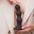 Dildo con Base a Ventosa e Sfere Strap-on-me M - Nero 