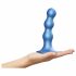 Dildo Strap-on-me con Ventosa e Sfere (blu) 