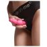 Strap-on-me Beads S - dildo perlato con base (rosa)