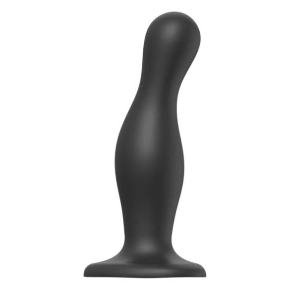 Dildo Ondulato con Base a Ventosa Strap-on-me Curvy L - Nero 