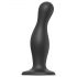 Dildo Ondulato con Base a Ventosa Strap-on-me Curvy L - Nero 