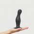 Dildo Ondulato con Base a Ventosa Strap-on-me Curvy L - Nero 