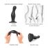 Dildo Ondulato con Base a Ventosa Strap-on-me Curvy L - Nero 