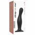 Dildo Ondulato con Base a Ventosa Strap-on-me Curvy L - Nero 