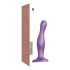 Strap-on-me Curvy M - dildo ondulato con base (viola)