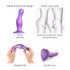 Dildo Curvy M Ondulato con Base - Strap-on-me (viola) 