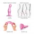 Dildo Curvy S con Ventosa - Ondulato, in Silicone (Rosa) 