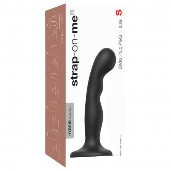 Strap-on-me P&G S - Dildo curvato con base a ventosa (nero) 