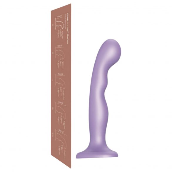 Dildo Curvo con Base Strap-on-me P&G M (Viola) 