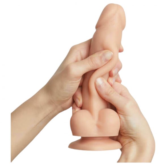 Strap-on-me M - Dildo realistico a doppio strato con base (naturale)