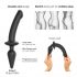 Dildo Semi-Realistico Strap-on-me Switch XXL 2in1 in Silicone (Nero) 