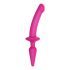 Dildo in silicone 2in1 semi-realistico Strap-on-me Swith S - rosa 