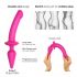 Dildo in silicone 2in1 semi-realistico Strap-on-me Swith S - rosa 