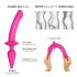 Dildo in silicone 2in1 semi-realistico Strap-on-me Swith S - rosa 