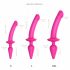 Dildo in silicone 2in1 semi-realistico Strap-on-me Swith S - rosa 