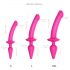 / Strap-on-me Swith Semi-Realistic S - Dildo 2 in 1 in silicone (rosa)