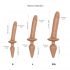 Dildo in silicone 2in1 realistico Strap-on-me Swith L - doppio uso (color naturale scuro) 