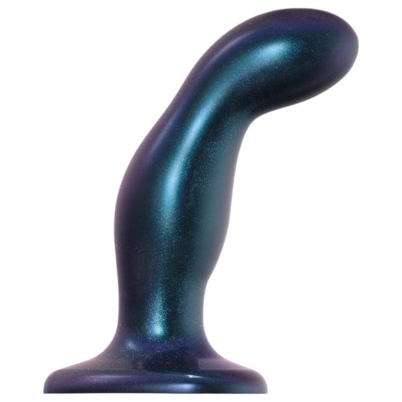 Strap-on-me Snaky M - dildo anale curvo (blu metallizzato)