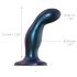 Strap-on-me Snaky M - dildo anale curvo (blu metallizzato)