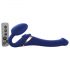 Strap-on-me Piccolo - vibratore indossabile senza cinghie con stimolatore clitorideo ad onda d'aria - blu 