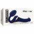 Strap-on-me Piccolo - vibratore indossabile senza cinghie con stimolatore clitorideo ad onda d'aria - blu 