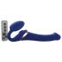 Vibratore Strap-On-Me M senza cintura con stimolatore clitorideo ad aria - misura media (blu) 