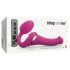 Vibratore Strap-on-me S senza cinghie con onde d'aria - piccolo (rosa) 