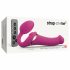 Strap-on-me M - vibratore indossabile ad onde d'aria (rosa)