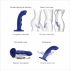 Stimolatore G-spot Pulsante Impermeabile di Strap-on-me (blu) 