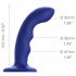 Stimolatore G-spot Pulsante Impermeabile di Strap-on-me (blu) 