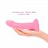 Dildolls Scintillante - dildo in silicone con ventosa (rosa) 