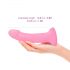 Dildolls Scintillante - dildo in silicone con ventosa (rosa) 