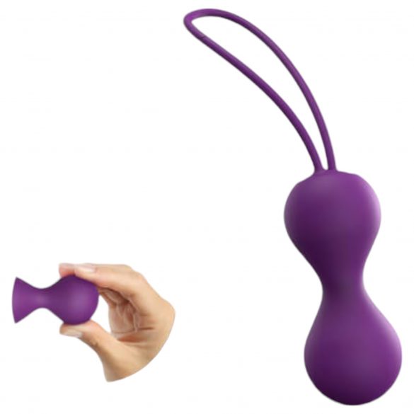 Duo di palline vaginali in silicone "Love to Love Joia" antiallergiche (viola) 