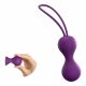 Duo di palline vaginali in silicone "Love to Love Joia" antiallergiche (viola) 