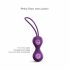 Duo di palline vaginali in silicone "Love to Love Joia" antiallergiche (viola) 