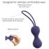 Love to Love Joia - duo di palline geisha in silicone (viola)