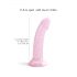 Dildo Stellato con Base e Ventosa - Starlight Rosa 