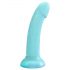 Dildolls Nightfall - dildo a stella con base (turchese)