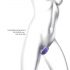 Wonderlover - vibratore punto G con stimolatore clitorideo (viola metallizzato)