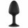 Dorcel Geisha Plug Diamond M - plug anale con pietra bianca (nero)