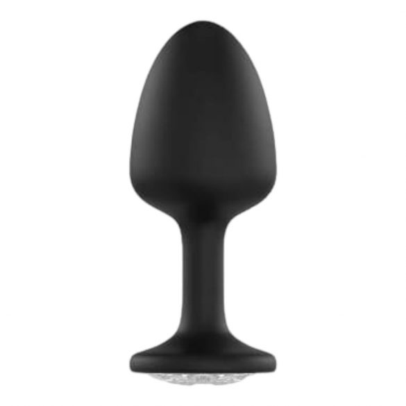 Plug Anale Dorcel Geisha Diamond M con Pietra Bianca - Nero 