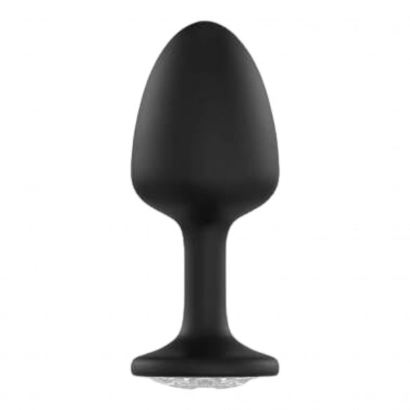 Plug Anale Dorcel Geisha Diamond M con Pietra Bianca - Nero 