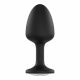 Plug Anale Dorcel Geisha Diamond M con Pietra Bianca - Nero 