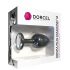 Dorcel Geisha Plug Diamond M - plug anale con pietra bianca (nero)